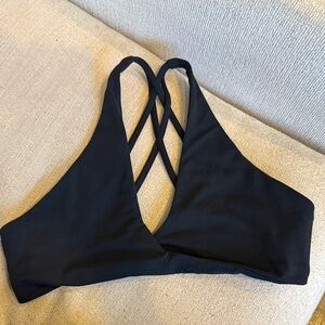Elegant Black Crisscross Bralette
